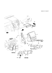 23239764-Garnish, instrument panel lower ctr garnish