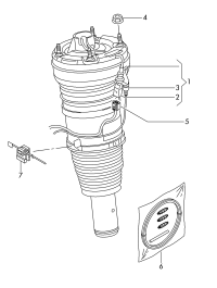 4H0616039AP-Air spring damper