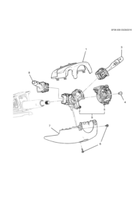 23188778-Lid, in. steering column upper nude