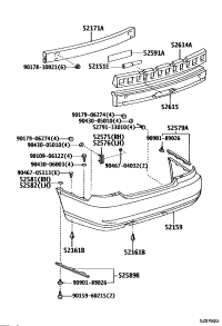 5215933911-COVER, REAR BUMPER