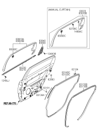 831203F00026-W/STRIP-RR DR BODY SIDE RH