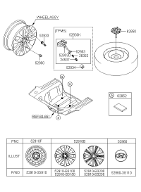 52910B3260-WHEEL ASSY-ALUMINIUM