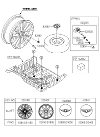 52910B1700-WHEEL ASSY-TEMPORARY