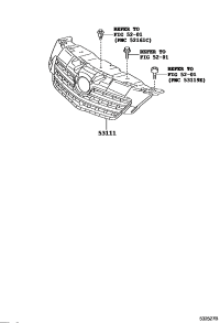 5310002240-GRILLE RADIATOR