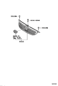 5310002280-GRILLE, RADIATOR