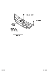 5310002180-GRILLE, RADIATOR