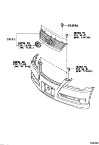 531010P010-GRILLE RADIATOR