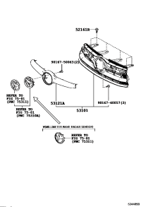 531010E200-GRILLE SUB-ASSY, RADIATOR