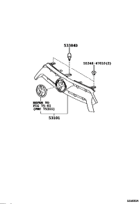 531010D370-GRILLE SUB-ASSY