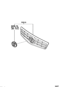 531010D260-GRILLE RADIATOR