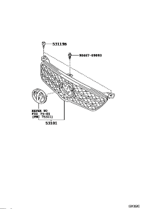 531010D140-GRILLE SUB-ASSY