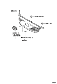53101YK010-GRILLE, RADIATOR