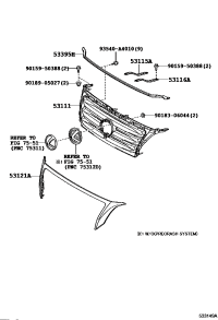 5311160870-GRILLE, RADIATOR