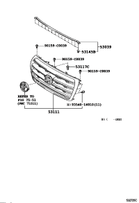 5310160581-GRILLE RADIATOR