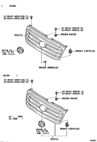 5310160280-GRILLE, RADIATOR