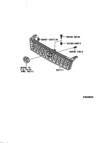5311160380-GRILLE RADIATOR