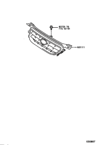 5311133110-GRILLE, RADIATOR