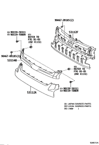 5311126570-GRILLE, RADIATOR, LOWER