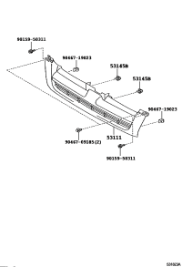 5311126370-GRILLE, RADIATOR