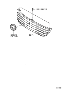 5311124040-GRILLE RADIATOR
