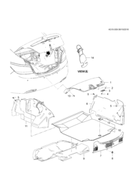 90901336-Garnish, trunk lid inside