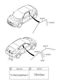 863172V500-EMBLEM-GDI 4WD(BADGE)