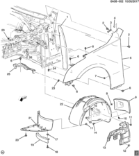 11569711-Nut, push in M4.2X1.41, plate thickness 0.7-2.15, SAE 1050-1065, GMW3359 band (taillight)