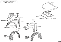 533810T010-SEAL, HOOD TO RADIATOR SUPPORT