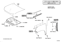 5334160440-INSULATOR, HOOD