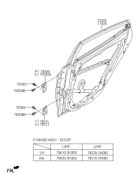 770034V000-PANEL ASSY-RR DR LH
