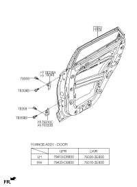 77003F8000-Panel assy-rear door, lh