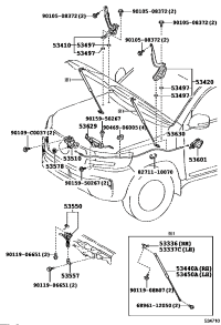 536300G040-CABLE ASSY, HOOD