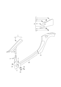 4238672726PS-Trim, a pillar (black)