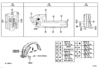 5380560080-SHIELD SUB-ASSY, FRONT FENDER SPLASH, RH