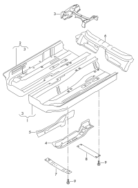 L4F0803173C-Crossmember assy-seat