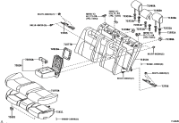 7139833010C0-HOLDER, REAR SEAT BACK