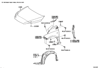 538270D130-PROTECTOR, FRONT FENDER SIDE PANEL, RH