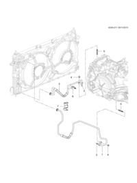 9076219-Tube, oil cooler inlet