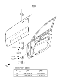 760032P010-Door assy-front lh