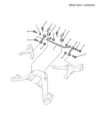 92094762-BAR, STABILIZER, REAR