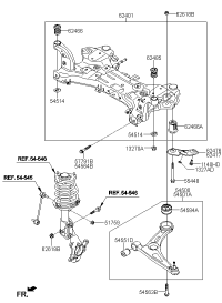54500G2100-ARM COMPLETE-FR LWR,LH