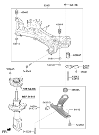 62405G2000-CROSSMEMBER COMPL(ASSY)