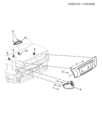 5491894-Garnish, trunk lid (incl. 2,3)