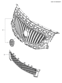 9010112-Mark (2 parts), fr. grille