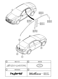 863823S000-TAPE-RR DR BLACK FRAME UPR LH