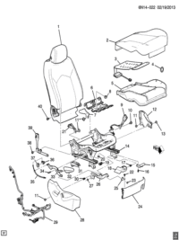 22914498-Sensor, s/belt awareness, passenger