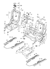 4L0883607K38-Bezel hook cardamom beige