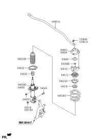 546512M500-STRUT ASSY-FR,LH