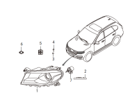 4121300XKW09A-Lamp assy-combination lh