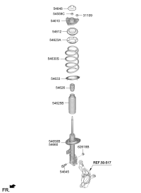 54651Q2000-STRUT ASSY-FR,LH